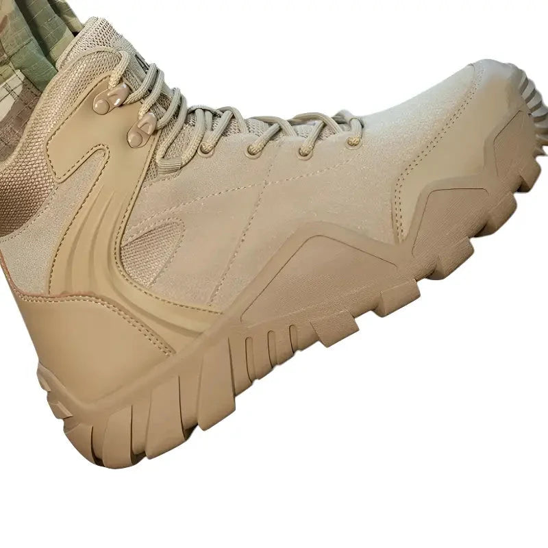 Lekkie buty taktyczne męskie z grubym bieżnikiem