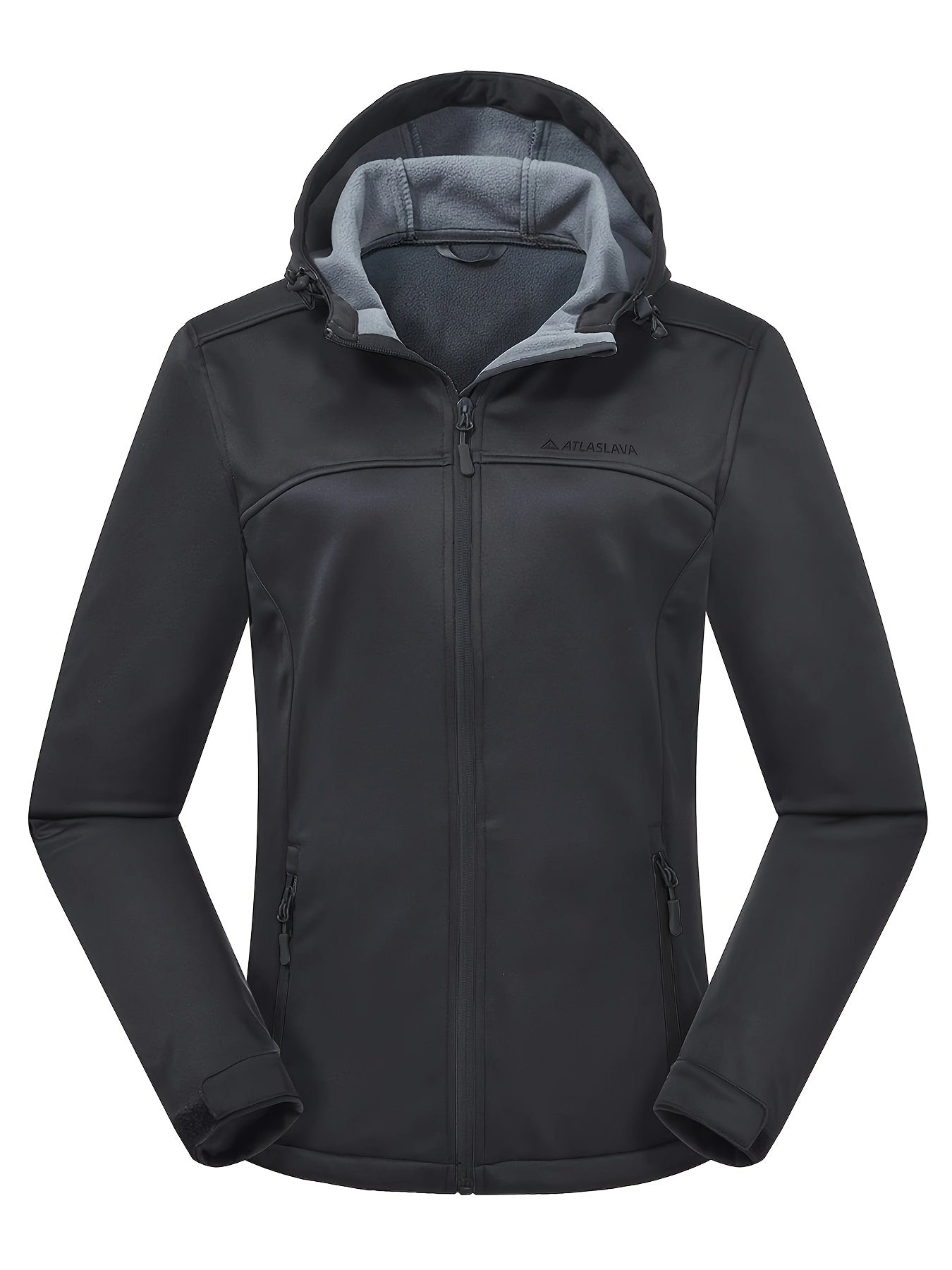 Kurtka softshell damska z polarową podszewką i kapturem