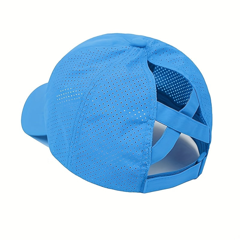 Czapka na Kucyk Unisex - Szybkoschnąca - Regulowana