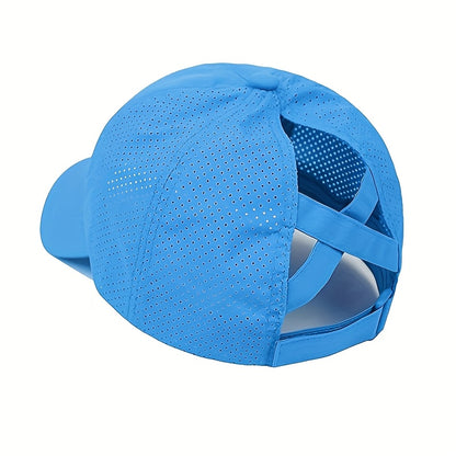 Czapka na Kucyk Unisex - Szybkoschnąca - Regulowana