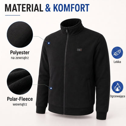 Kurtka podgrzewana unisex - 8 stref grzewczych i podszewka polarowa - Wodoodporna