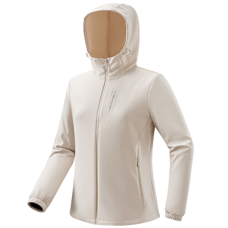 Kurtka jesienna damska softshell z polarową podszewką