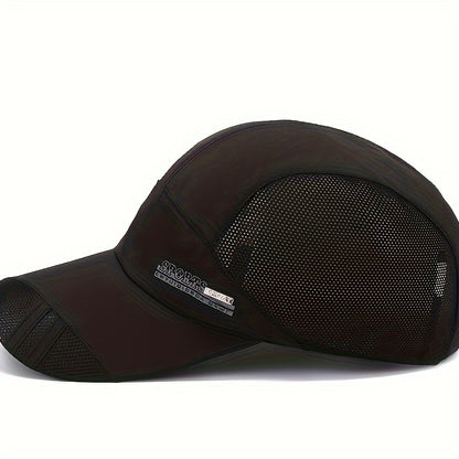 Czapka Sportowa z Daszkiem Męska - Szybkoschnąca - Panele Siatkowe
