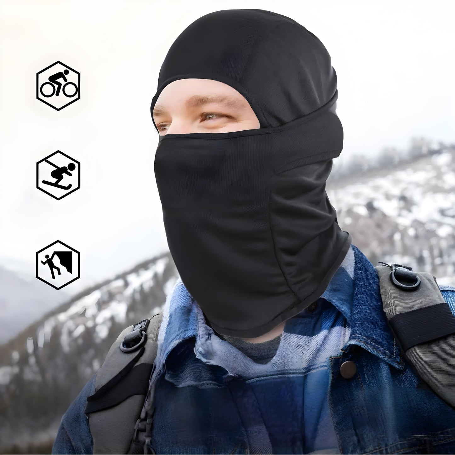 Kominiarka zimowa - oddychająca - pod kask