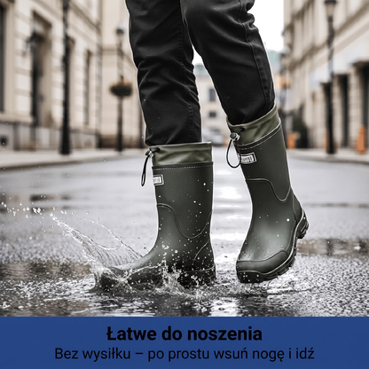Kalosze damskie i męskie z regulowaną cholewką