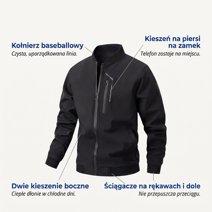 kurtka bomberka - infografika produktu