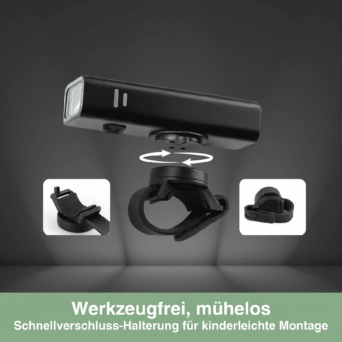 Lampka rowerowa przednia z ładowaniem USB