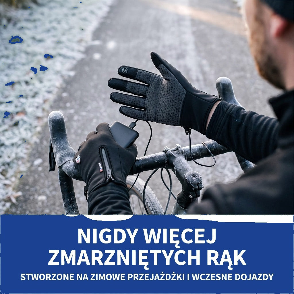Rękawiczki ogrzewane - Wodoodporne i wiatroszczelne - Zasilane powerbankiem