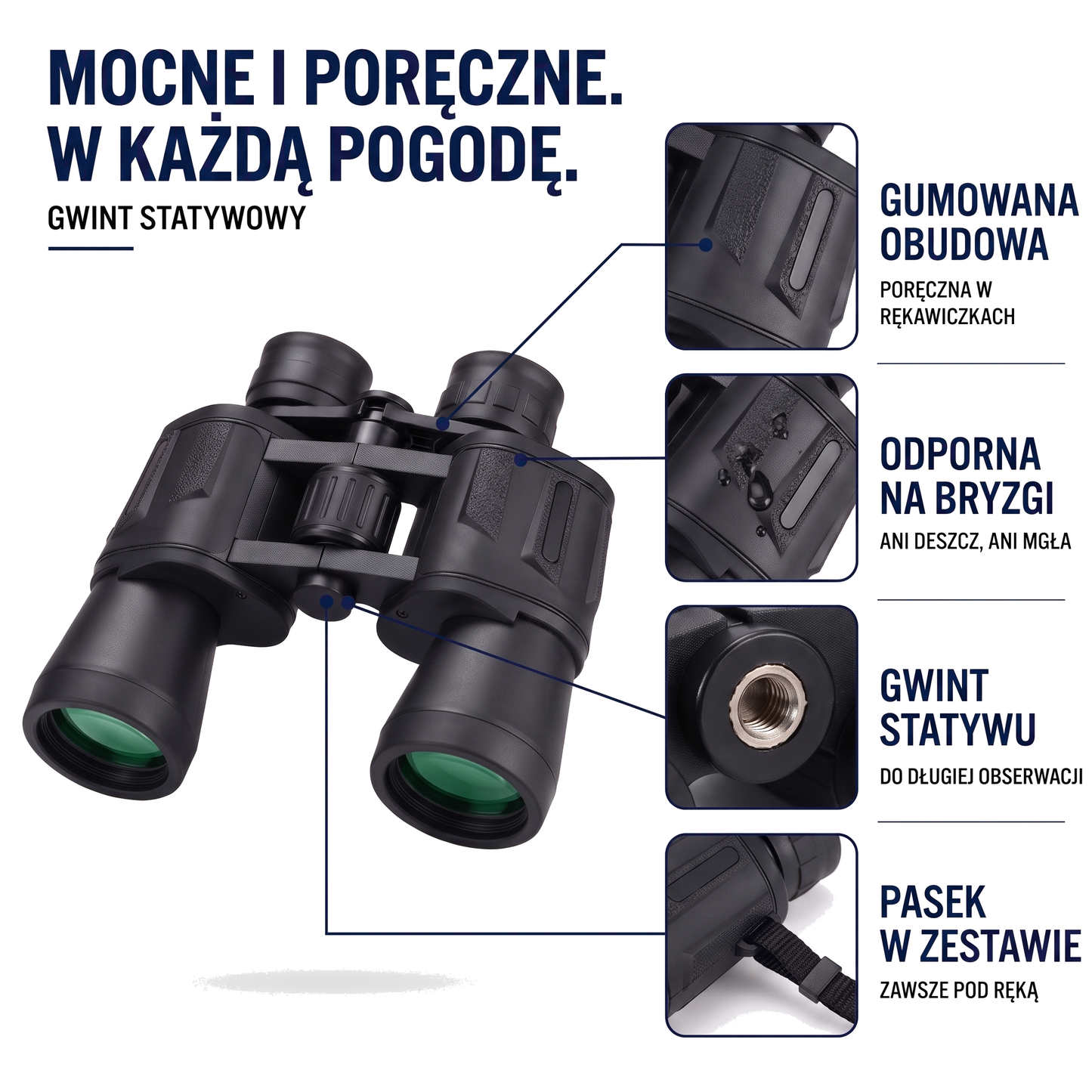 Lornetka myśliwska 20x50 do obserwacji przyrody