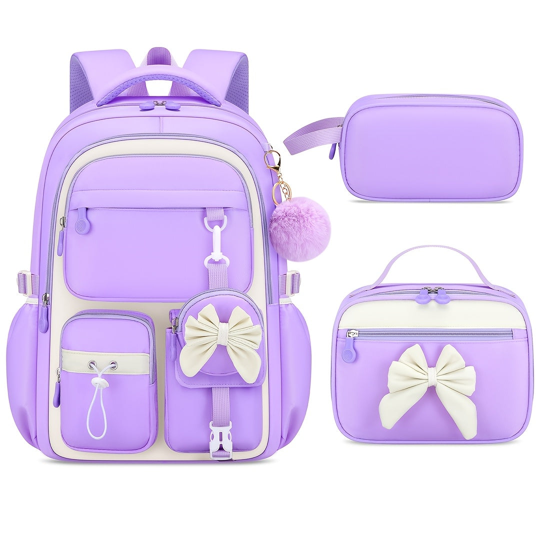 Plecak szkolny dla dziewczyny - zestaw 3w1 - na laptopa 15,6"