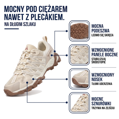 Buty trekkingowe męskie ze stabilną podeszwą profilowaną