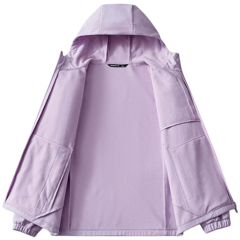 Kurtka jesienna damska softshell z polarową podszewką
