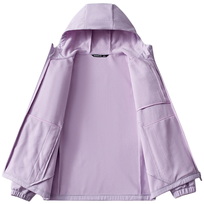 Kurtka jesienna damska softshell z polarową podszewką