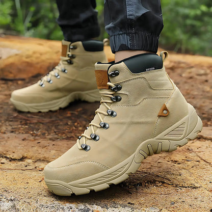 Buty trekkingowe męskie za kostkę z głębokim bieżnikiem