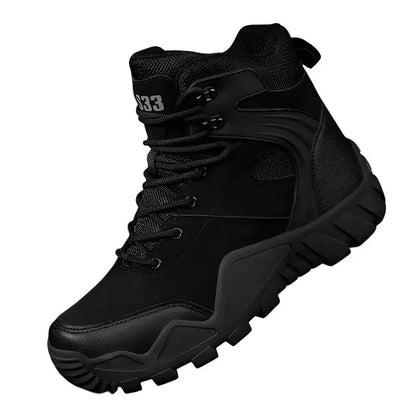 Lekkie buty taktyczne męskie z grubym bieżnikiem