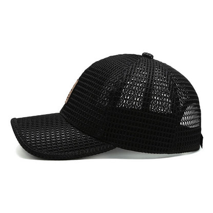 Czapka Trucker Męska Siatkowa - Ochrona UV - Regulowana