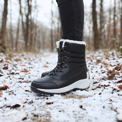 Buty zimowe damskie na platformie, wodoodporne
