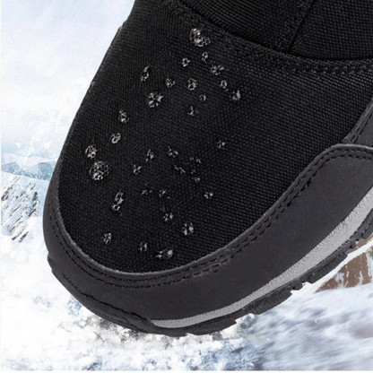 Buty zimowe damskie - Wodoodporne z tkaniny Oxford - Ocieplane