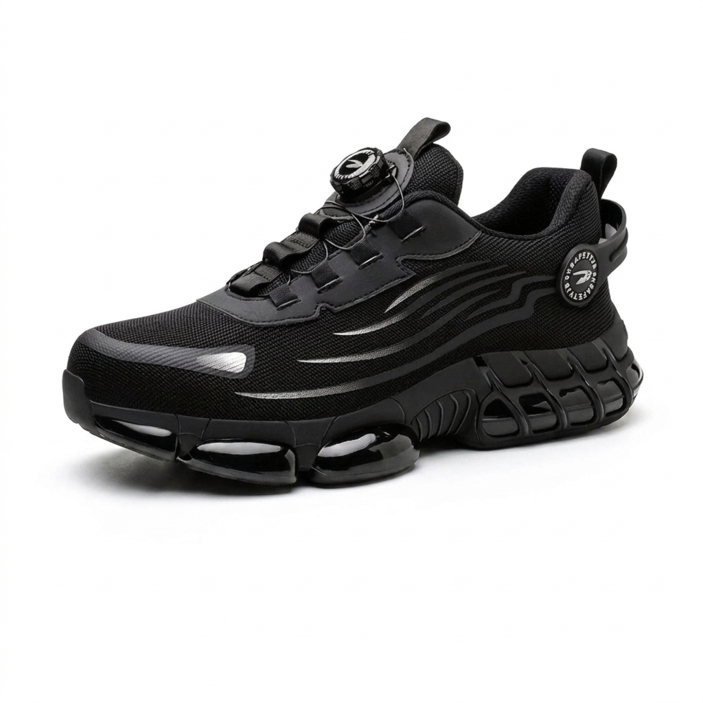 Buty robocze męskie - lekkie sneakersy z podnoskiem stalowym - antypoślizgowe