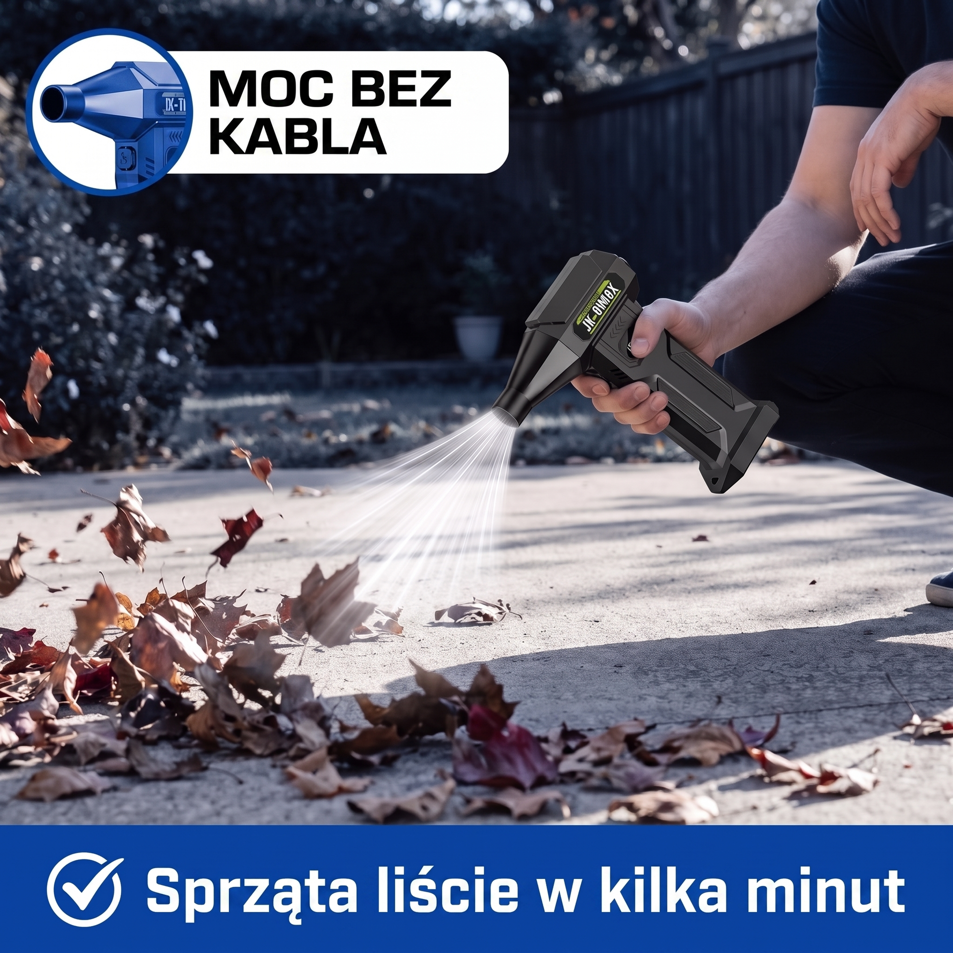 dmuchawa do liści - infografika produktu