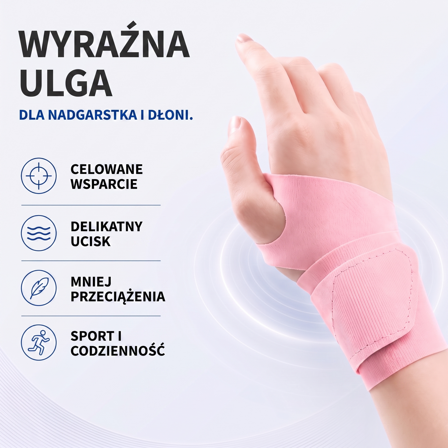 opaska na nadgarstek - infografika produktu