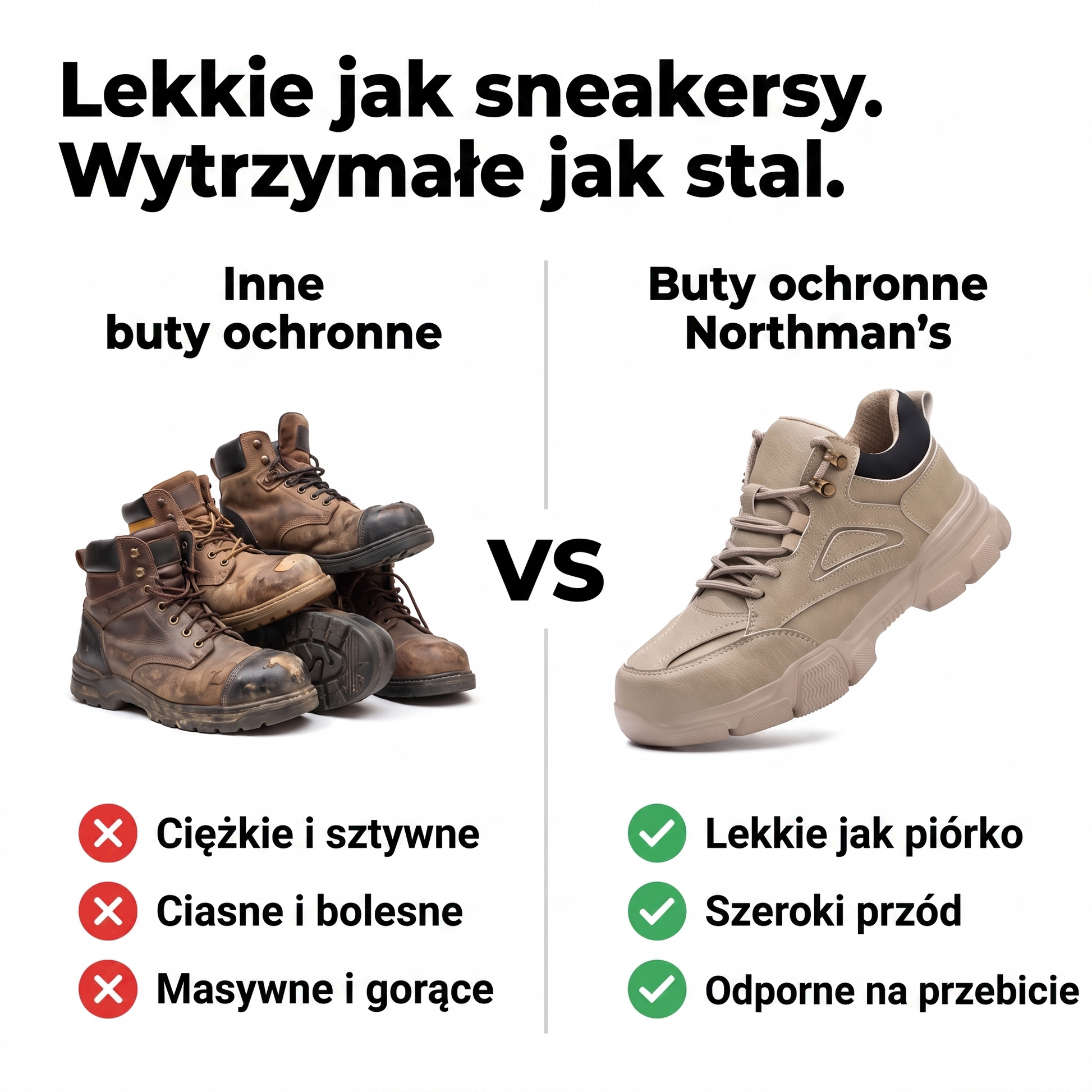 obuwie robocze - infografika produktu