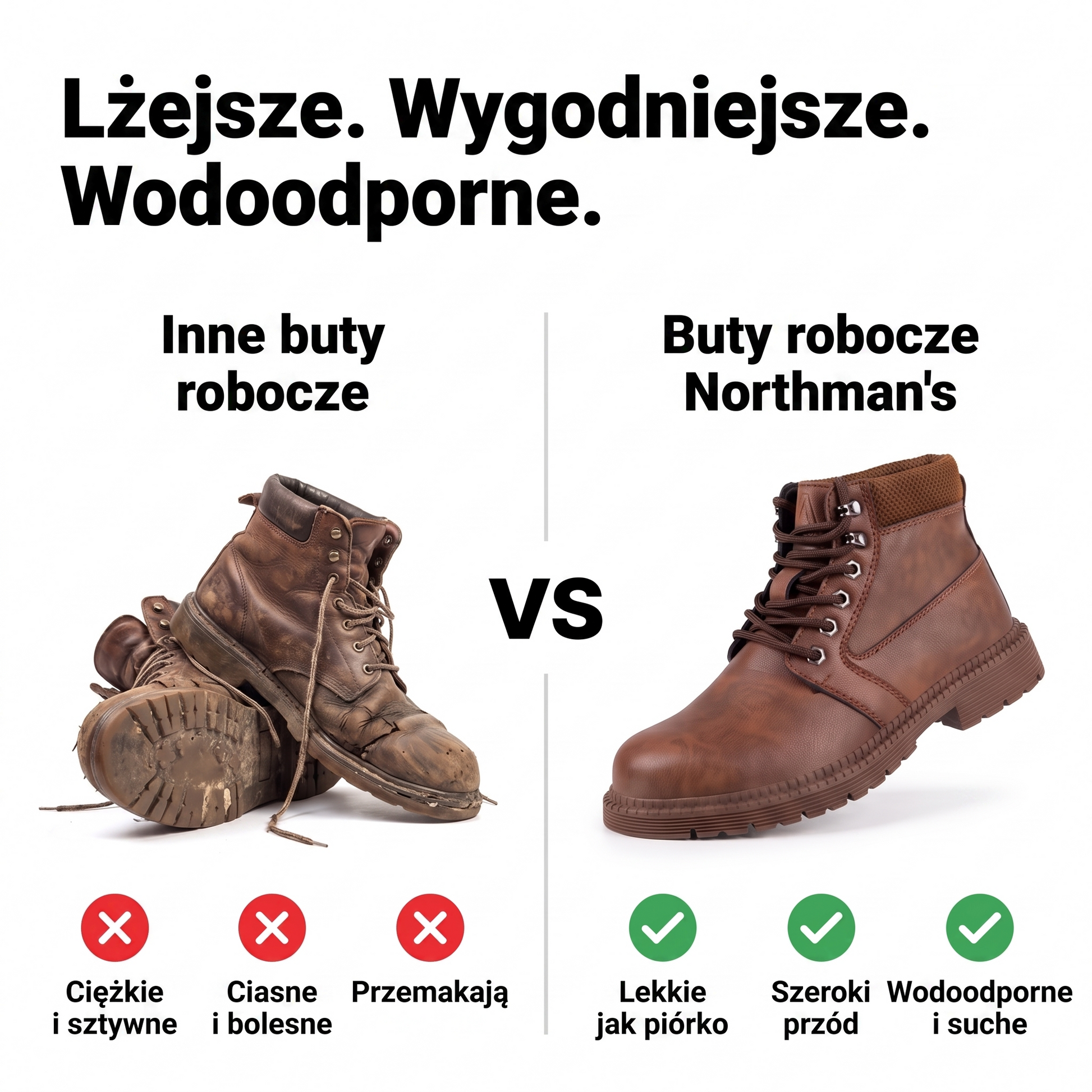 trzewiki robocze - infografika produktu