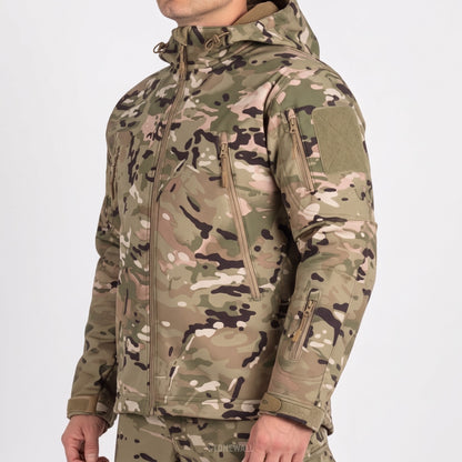 Kurtka Softshell Męska Moro – widok z boku