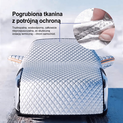 Mata na szybę samochodową – pogrubiona tkanina z potrójną ochroną, zbliżenie