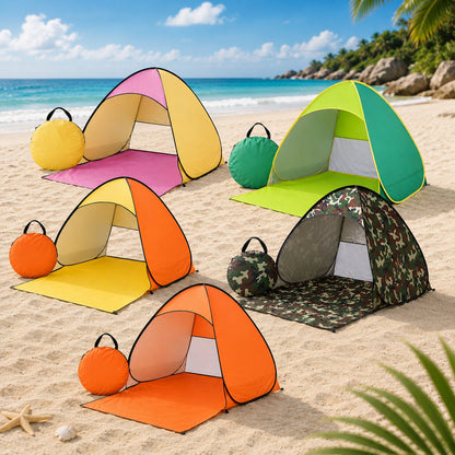 Namiot Plażowy Pop-Up - Ochrona UV 50+ - Rozkładanie w Sekundy