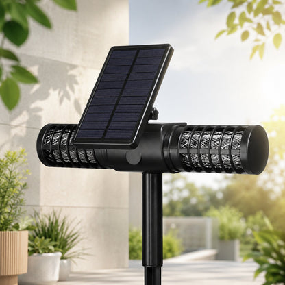 Solarna Lampa na Komary Zewnętrzna - Lampa Owadobójcza ze Szpikulcem - Wodoodporna UV