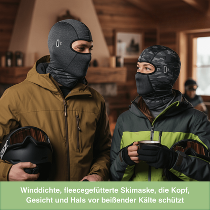 Wiatroszczelna kominiarka z polarowym futrem na rower i motocykl