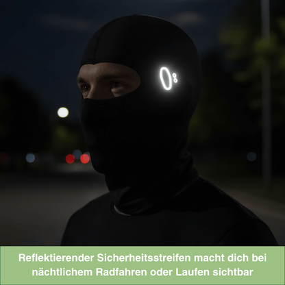 Wiatroszczelna kominiarka z polarowym futrem na rower i motocykl