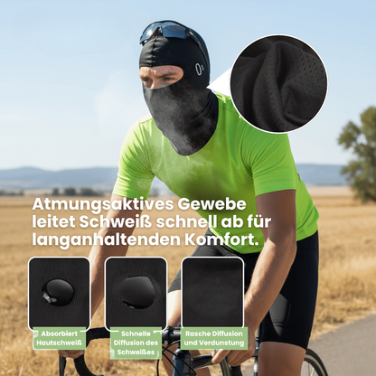 Wiatroszczelna kominiarka z polarowym futrem na rower i motocykl