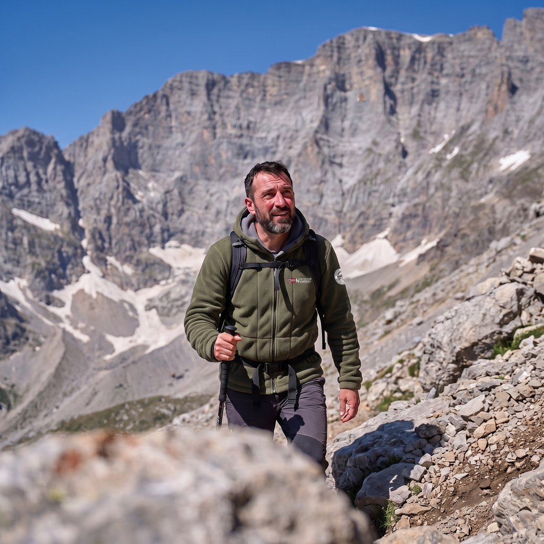 Kurtka Polarowa – Ciepła Bluza z Kapturem – Płaszcz Outdoorowy